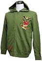エドハーディー Ed Hardy Skull & Rose 並行輸入品 メンズ パーカー アーミー