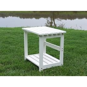 White Painted Cedar Adirondack Table by 