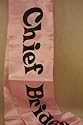Hen Night Sash - Chief Bridesmaid Pink Sash