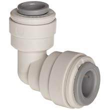 John Guest Acetal Copolymer Push-To-Connect Tube Fitting, Reducing Elbow, Tube OD (Pack of 10)