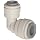 John Guest Acetal Copolymer Push-To-Connect Tube Fitting, Reducing Elbow, Tube OD (Pack of 10)