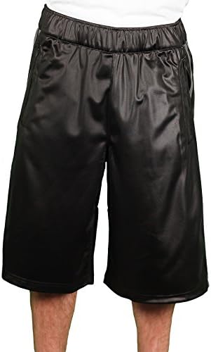 MAXI MILIAN Men's Tricot Training Shorts, Black/Gray, Size Medium