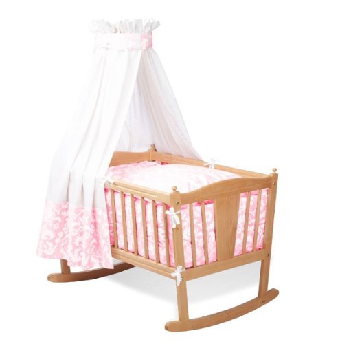 Pinolino 63577-7 - Textile Ausstattung f&uuml;r Wiegen, 4-tlg., \'Marie Antoinette\' rosa Preisvergleich