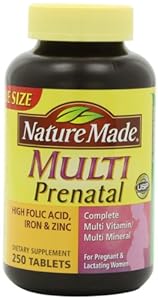 Nature Made Prenatal Multi Vitamin Value Size, Tablets, 250-Count