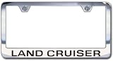 Toyota Land Cruiser Chrome License Plate Frame, Block Lettering