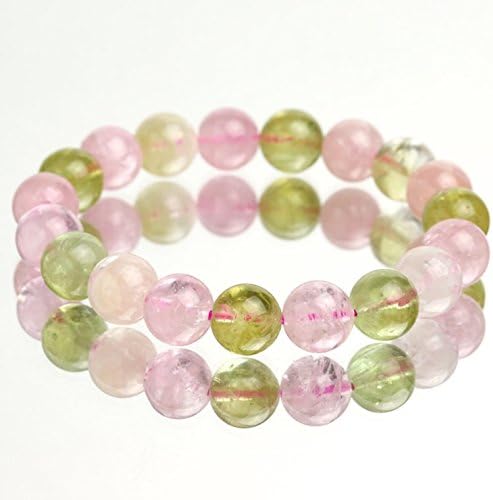 Candy Color Multi Colored Tourmaline Bracelet 10mm Round Beads 32g #2720