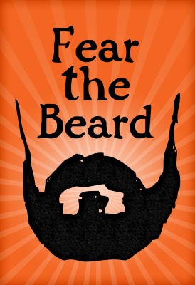 San Francisco Giants Fear The Beard Sports Poster Print - 13x19