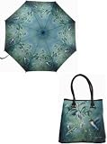 Hautmann Brothers Hummingbirds Matching Umbrella & Handbag Set