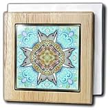 Review 3dRose LLC  / Eyes of the Old Ocean Cross - 6 Inch Tile Napkin Holder