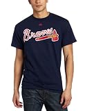 MLB Atlanta Braves Jason Heyward Official Name & Number T-shirt by Majestic (Athletic Navy, X-Large)