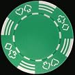100 Royal Casino Suited Poker Chips - Green