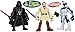 Playskool Heroes Star Wars Jedi Force Darth Vader, Obi-Wan Kenobi & Captain Rex Figures Gift Set Bundle - 3 Pack