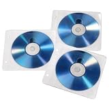 Hama CD ROM /DVD ROM Ringbuch Huellen fuer je zwei CDs 50er Pack weiss