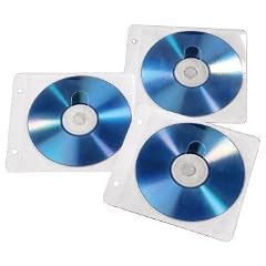 Hama CD ROM /DVD ROM Ringbuch H�llen f�r je zwei CDs 50er Pack wei�