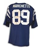 Autographed Gino Marchetti Baltimore Colts Blue Throwback Jersey Inscribed HOF 72