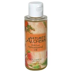Nature's Alchemy Apricot Kernel Oil, 100% Pure, 4 fl oz (118 ml), (Pack of 4)