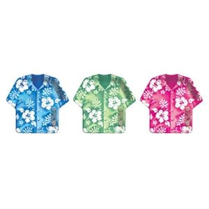 Click to buy Bahama Breeze Shirt-Shaped Dinner Plates Assorted (8 count)from Amazon!