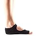 toesox Women's Bella Half Toe 3-Pack Black Sock