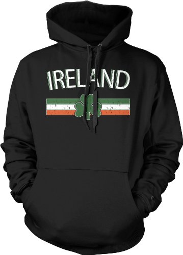 Ireland Crest International Soccer Sweatshirt, Irish Soccer Mens Hoodie