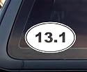 13.1 Marathon Euro Oval Car Decal / Sticker