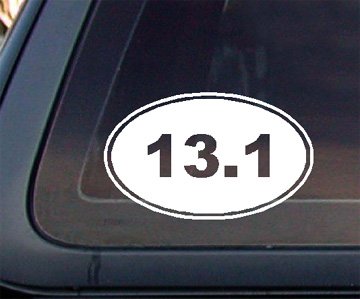 13.1 Marathon Euro Oval Car Decal Sticker