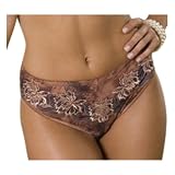 "CONSEULA" Go2 Panty by Lipo in a Box Mocha Print S-XXL