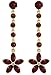 14k Gold Chandelier Earrings with Genuine Garnets