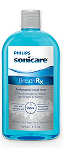 BreathRx Anti-Bacterial Mouth Rinse, 16-Ounce Bottles (Pack of 2)