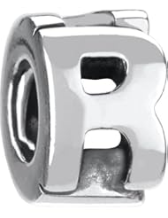 Authentic Chamilia Sterling Silver Charm "Letter R" T-44