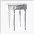 White Wood Side Table - Style 31585