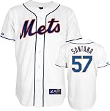 Johan Santana Jersey: Youth Majestic Alternate White Replica New York Mets Jersey