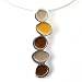 Jewelry : Modern Sterling Silver Bubble Necklace - "Mocha"