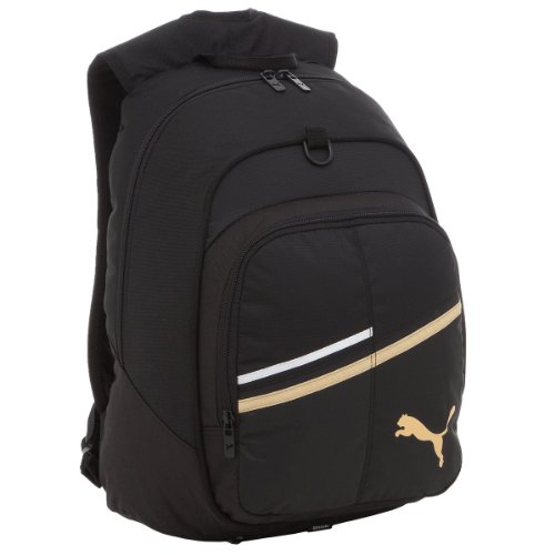 PUMA LIGA Backpack, black-team gold-white, 068696 01