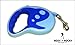 #1 Rated Retractable Dog Leash with Flexi Strong Ribbon, Heavy Duty Yet Light with Ergonomic Design and Great for Dog Walking.100% Satisfaction Guarantee (Blue)