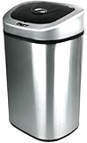 Nine Stars DZT-80-4 Infrared Touchless Stainless Steel Trash Can, 21.1-Gallon