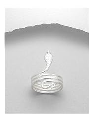 Snake Ring In 92.5 Sterling Silver