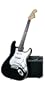 Fender Starcaster Strat Pack Electric Guitar with Amp and Accessories - Black