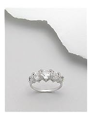 CZ Ring In 92.5 Sterling Silver