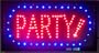 LED Party Lighted Sign Wall Art Plaque Indoor Outdoor