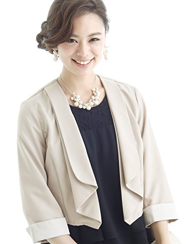 (プールヴー) PourVousワンピース ドレス パーティードレス フォーマルドレス ミセス フォーマルワンピース お呼ばれ 結婚式 二次会 披露宴 大きい 大きいサイズ 七分袖 ショート丈 ボレロ サテン 2058