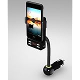 AT1500 premium car mount system for Iphone 4G/3GS/3G, ipod touch / nano / classic with enhanced fm transmitter for music streaming and handsfree calling
