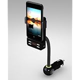 AT1500 premium car mount system for Iphone 4G 3GS 3G ipod touch nano classic with enhanced fm transmitter for music streaming and handsfree calling ipod fm transmitter