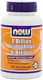 NOW Foods Acidophilus/bifidus 8 Billion, 120 Capsules