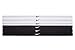 Nike Swoosh Sport Headbands (6 pk, OSFM, Black/White) Hairbands