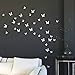Mariposa Appear in Gossip Girl 12pcs/Pack 3D Decorative Butterflies Removable Wall Art Stickers Wedding Decor - by Gefii (! ! White)