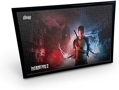 NEZY Infamous Video Game Series 120 Pieces Jigsaw Puzzle with Table Photo Picture Home Decor Frame (11.4" x 7.9") - PUZINFA15