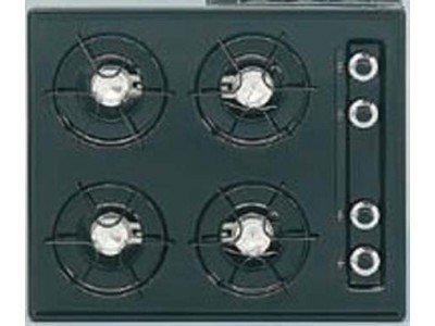 SUMMIT TTL03 is a 24 inch wide gas cooktop with pilot light ignition in black. Made in USA