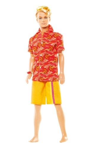 41oANakiVgL Mattel Barbie Beach Fun Doll   Ken