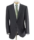 Executive 2-Button Wool Suit with Center Vent and Pleated Front Trousers