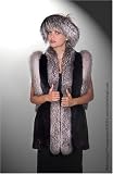 Mink and Fox Tuxedo Vest 28